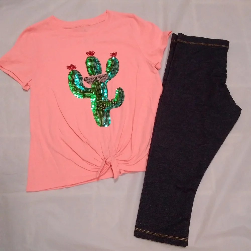 Wonder Nation Cactus Legging Outfit Lg 10/12